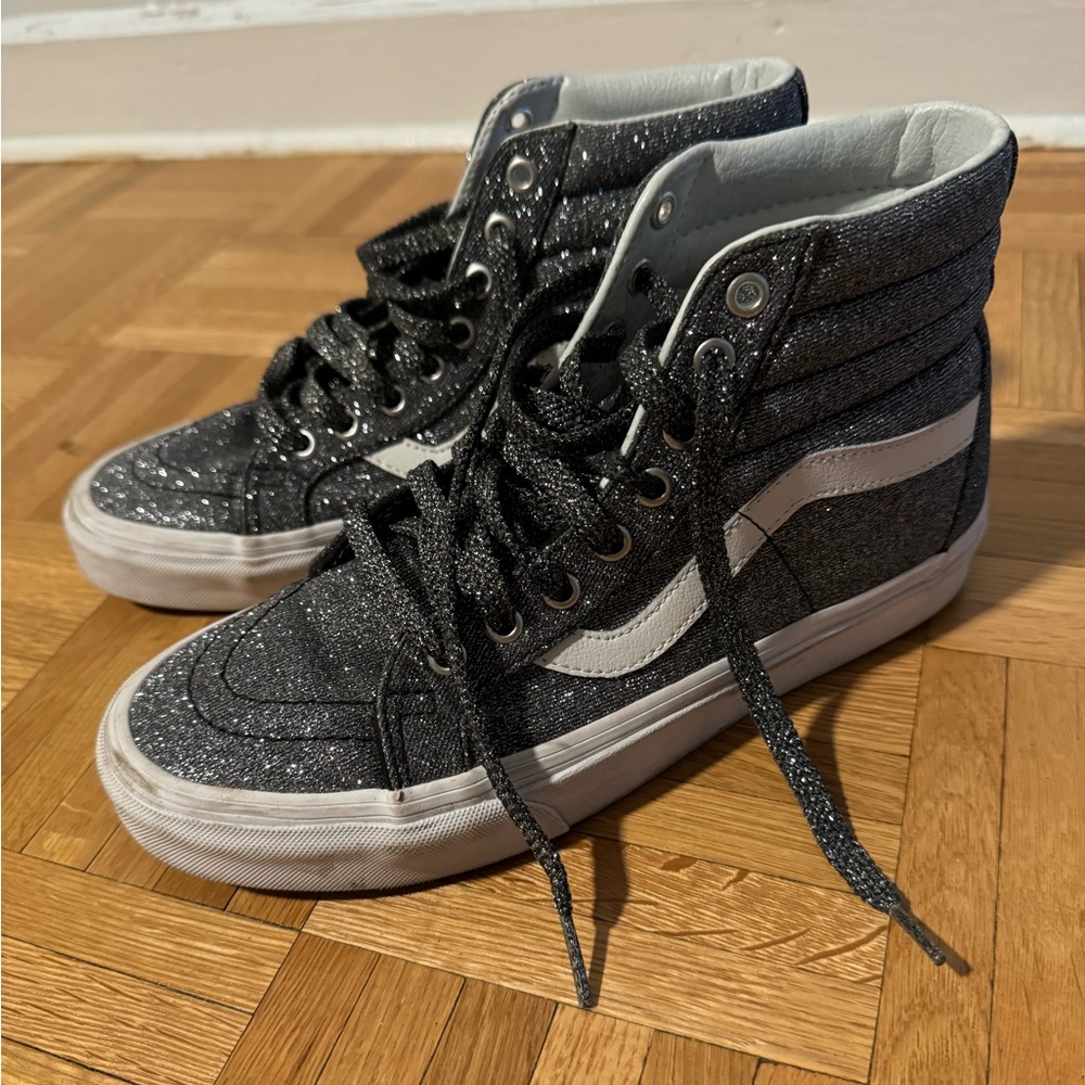 Vans Glitter High Top Sneakers - Size 9